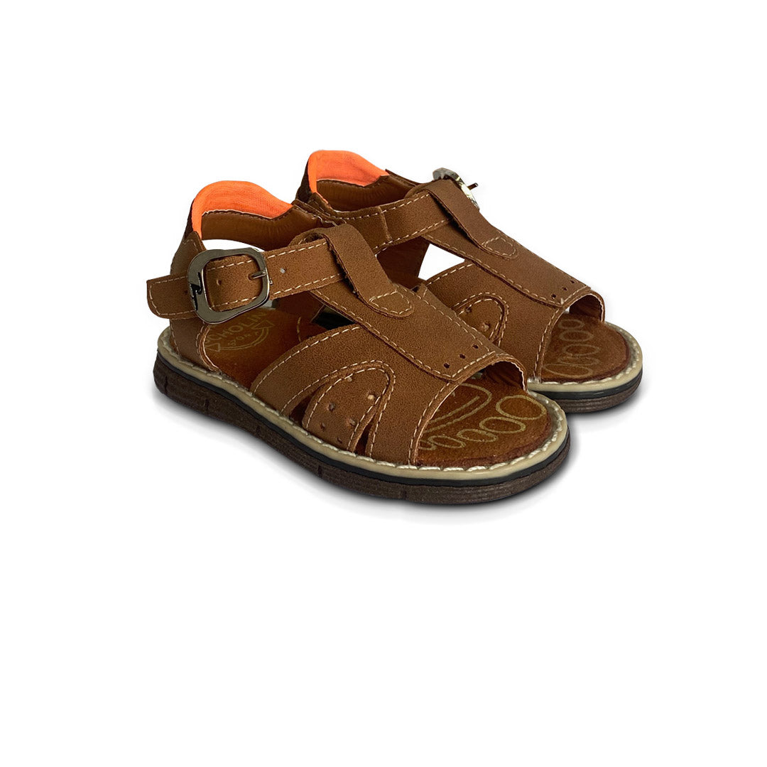 Sandalias de bebé y niño Pocholin Marrón Claro