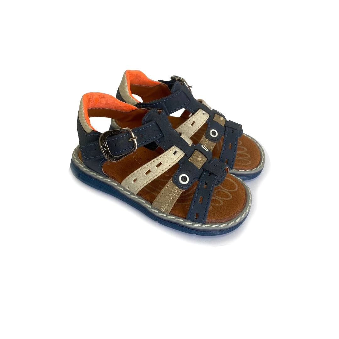 Zapatos de bebé y niño Pocholin león azul marino