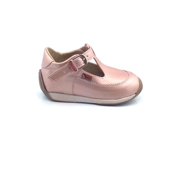 Zapatos de bebé y niña Pocholin león oro rosa