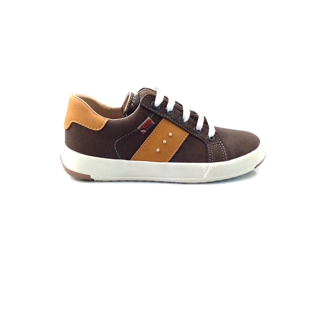 Zapatos casuales marrón con mostaza Pocholin