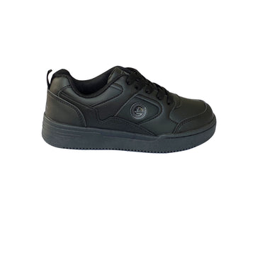 Zapato Deportivo Colegial de trenzas unisex Pocholin NEGRO (INCLUYE LONCHERA)