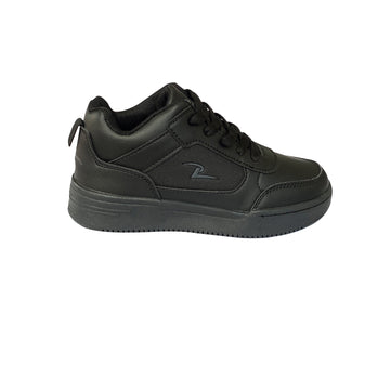Zapato Deportivo Colegial de trenzas unisex Pocholin NEGRO (INCLUYE LONCHERA)