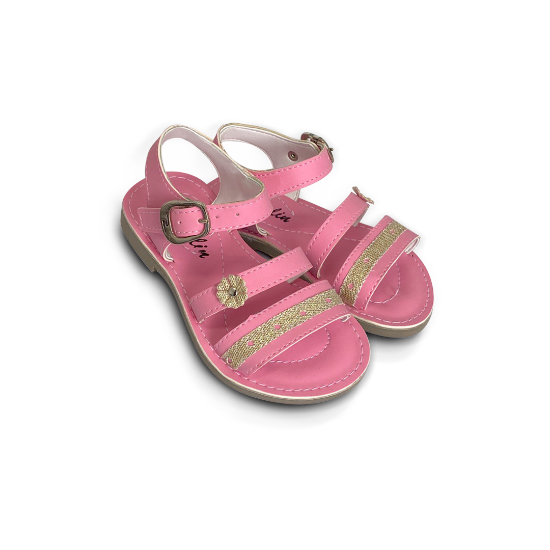 Sandalias de bebé y niña Pocholin fucsia