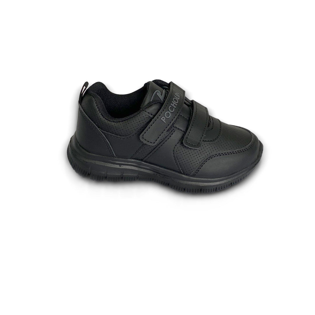 Zapatos deportivos de cierre m gico unisex Pocholin NEGRO