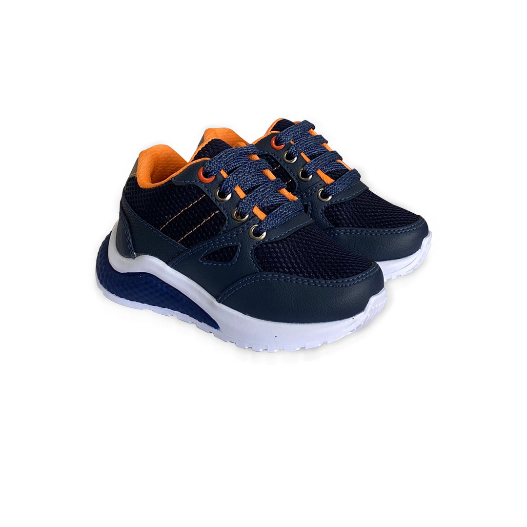 Zapatos deportivos de niño Pocholin Azul/Naranja