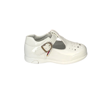 Zapatos Mini coquette patente Blanco
