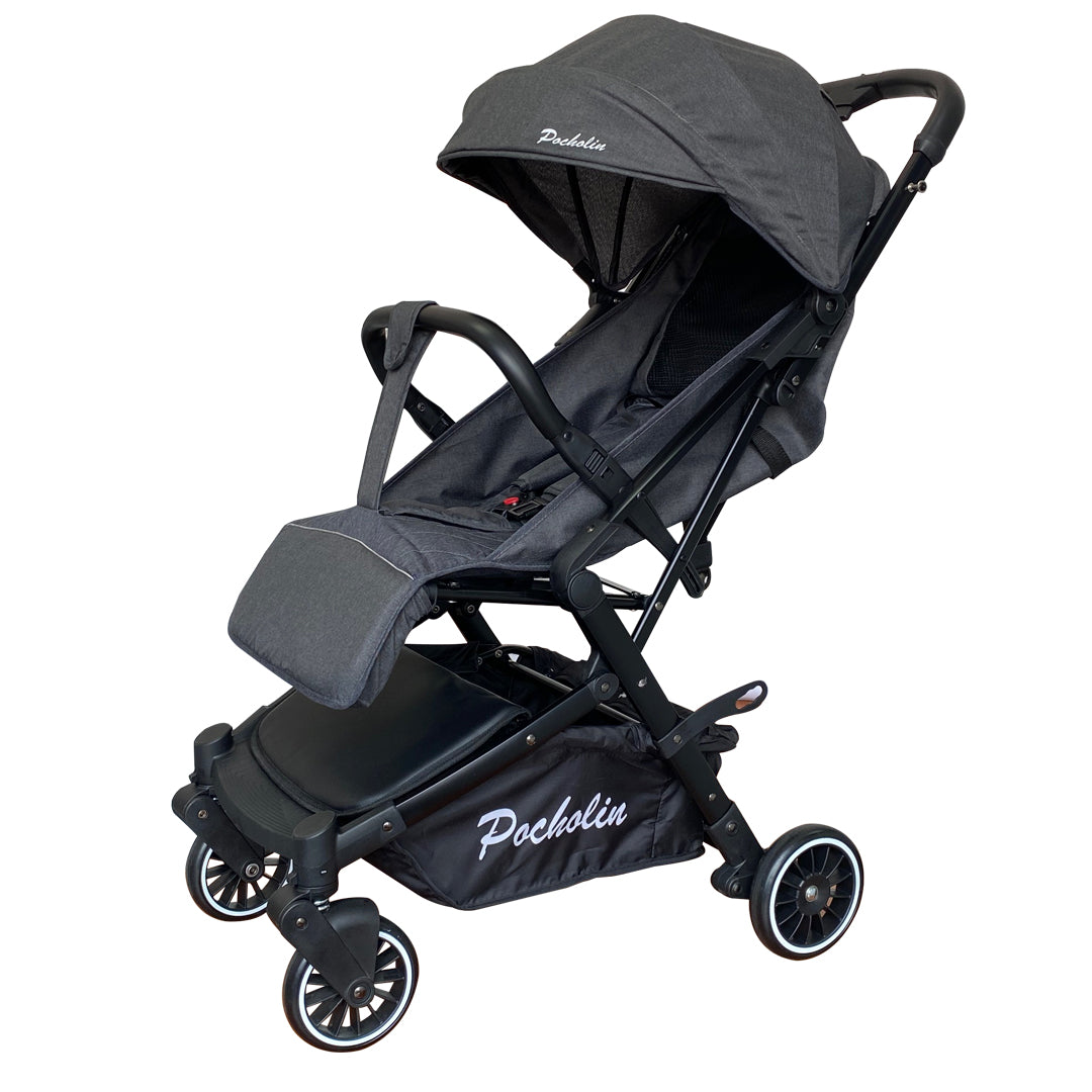 Coche tipo maleta Gris/Negro Pocholin