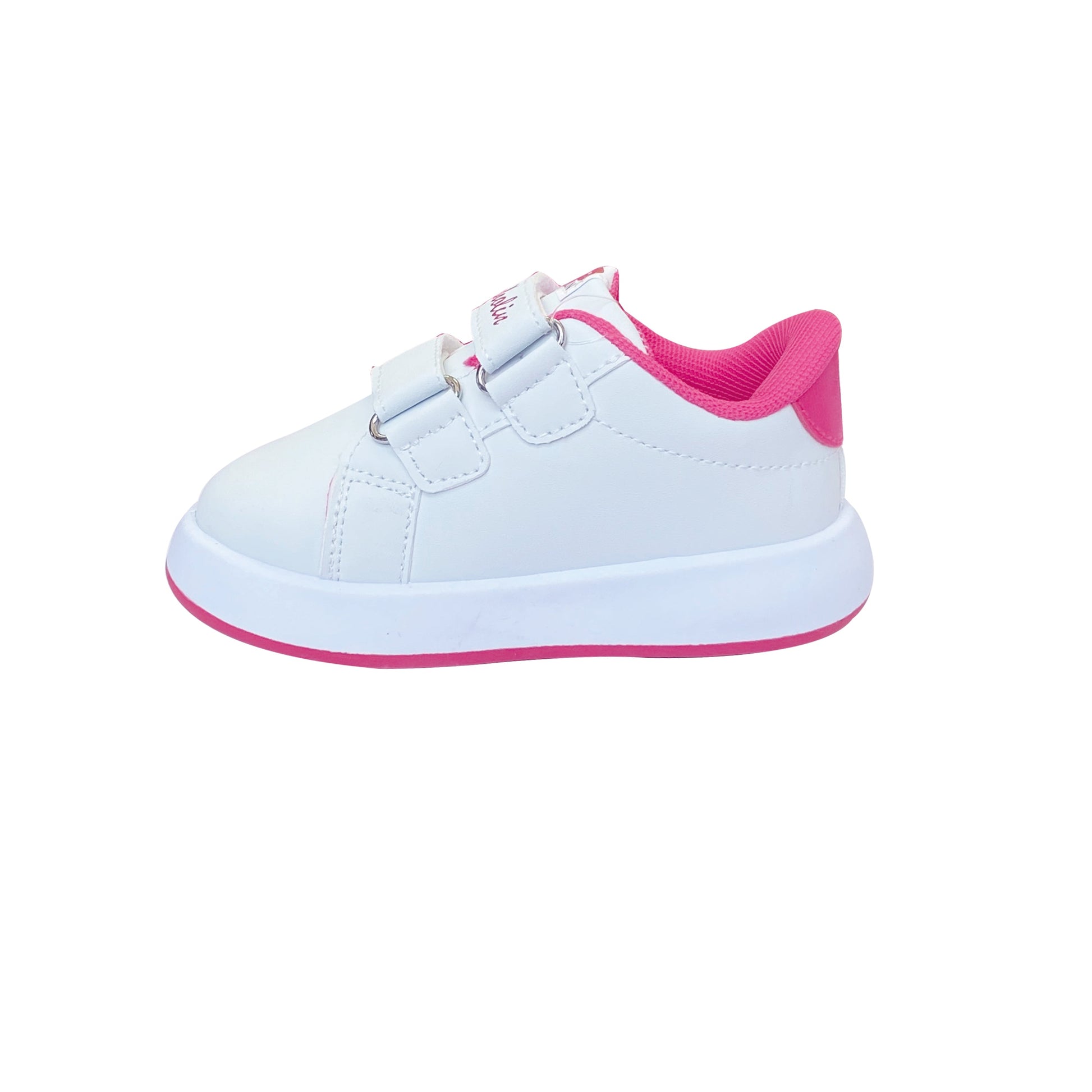 White/fuchsia