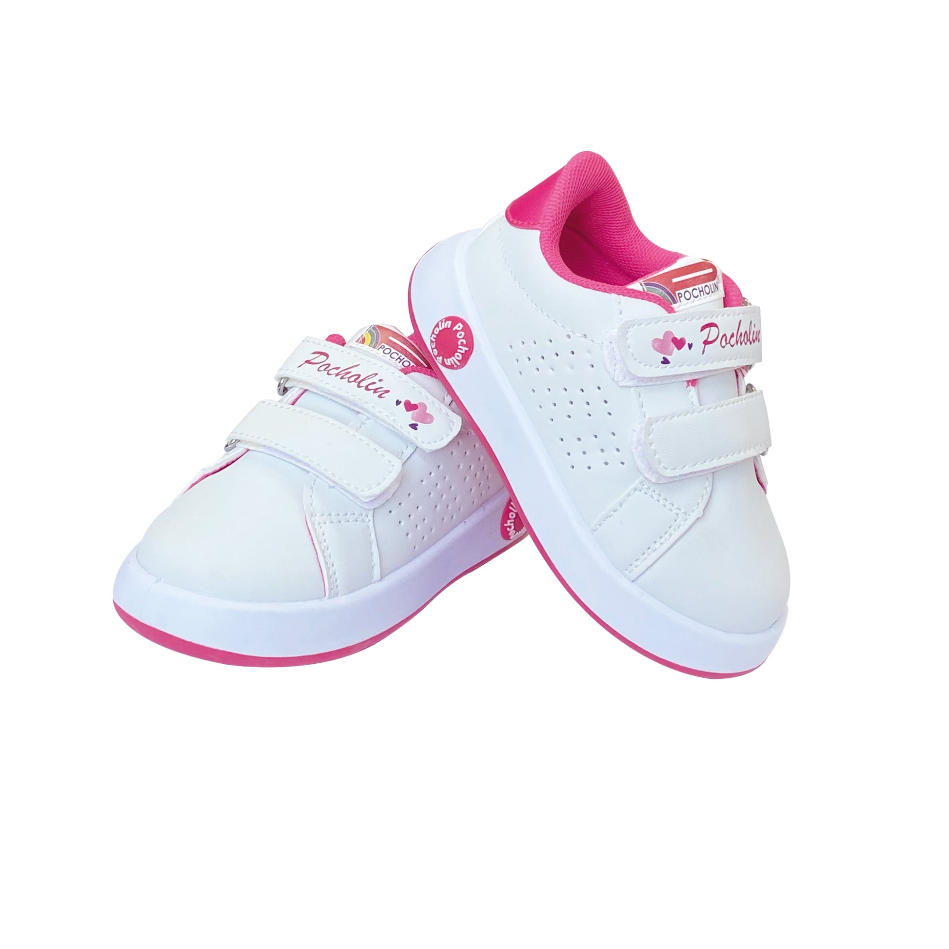 White/fuchsia