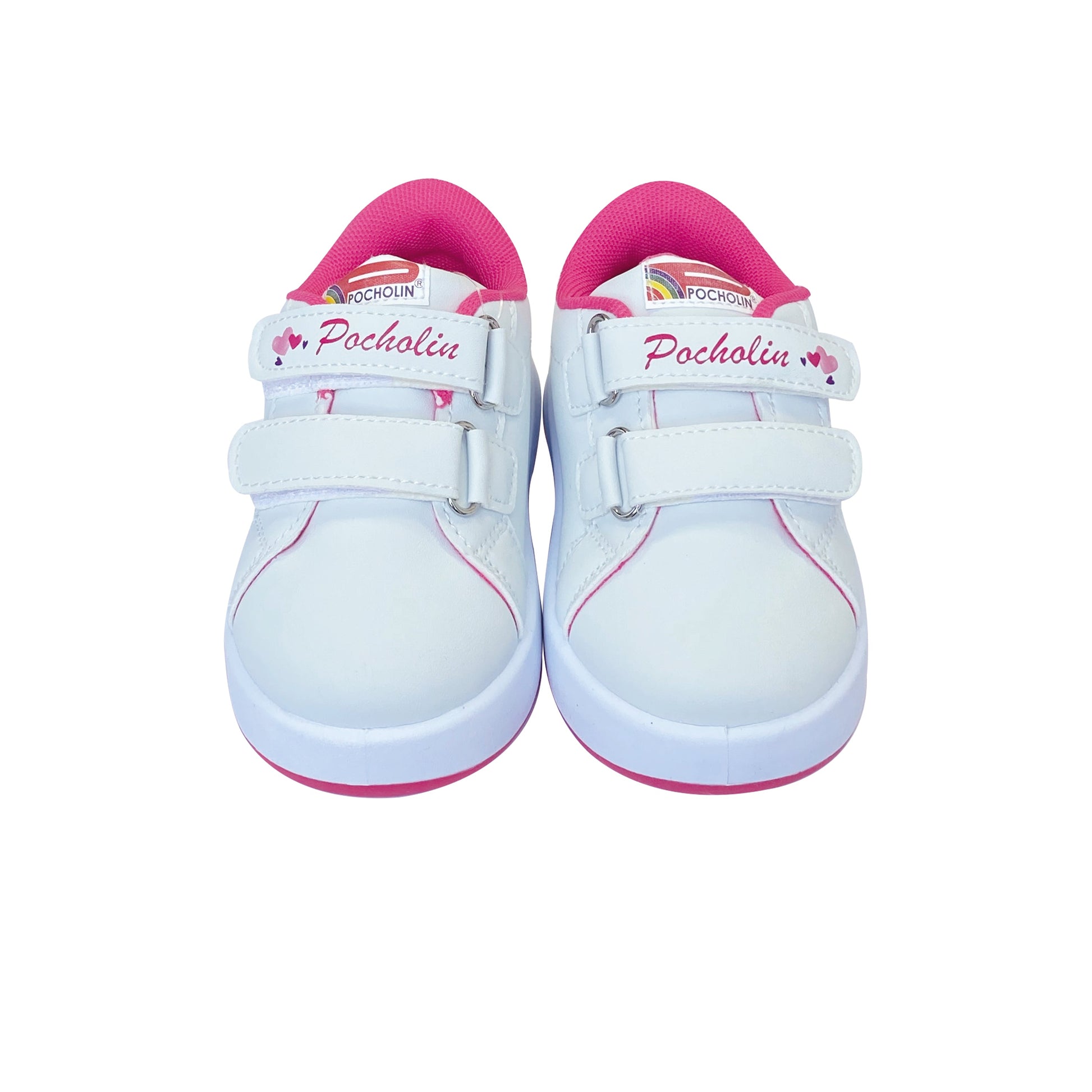 White/fuchsia