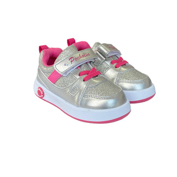 Zapato Soccer Pocholin Plateado/fucsia