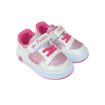 Zapato Soccer Pocholin Blanco/fucsia