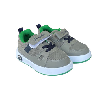 Zapato Soccer Pocholin Gris/verde