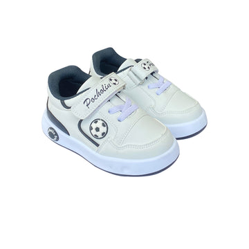 Zapato Soccer Pocholin Blanco/azul