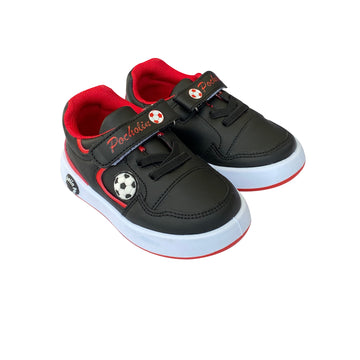 Zapato Soccer Pocholin Negro/rojo