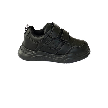 Zapato Deportivo Colegial de cierre mágico unisex Pocholin NEGRO (INCLUYE LONCHERA)