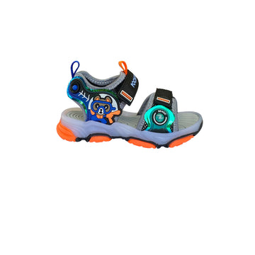 Sandalia Manantial Negro/naranja Pocholin