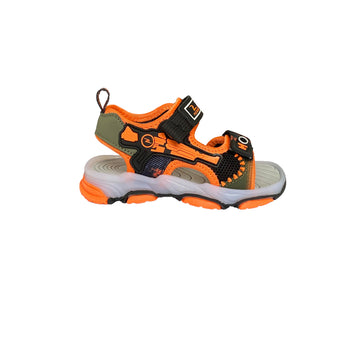 Sandalia Manantial Negro/naranja Pocholin