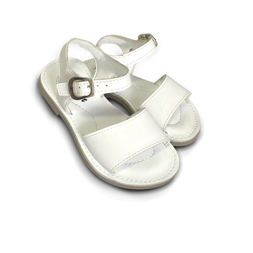 Sandalias de bebé y niña Pocholin blanca