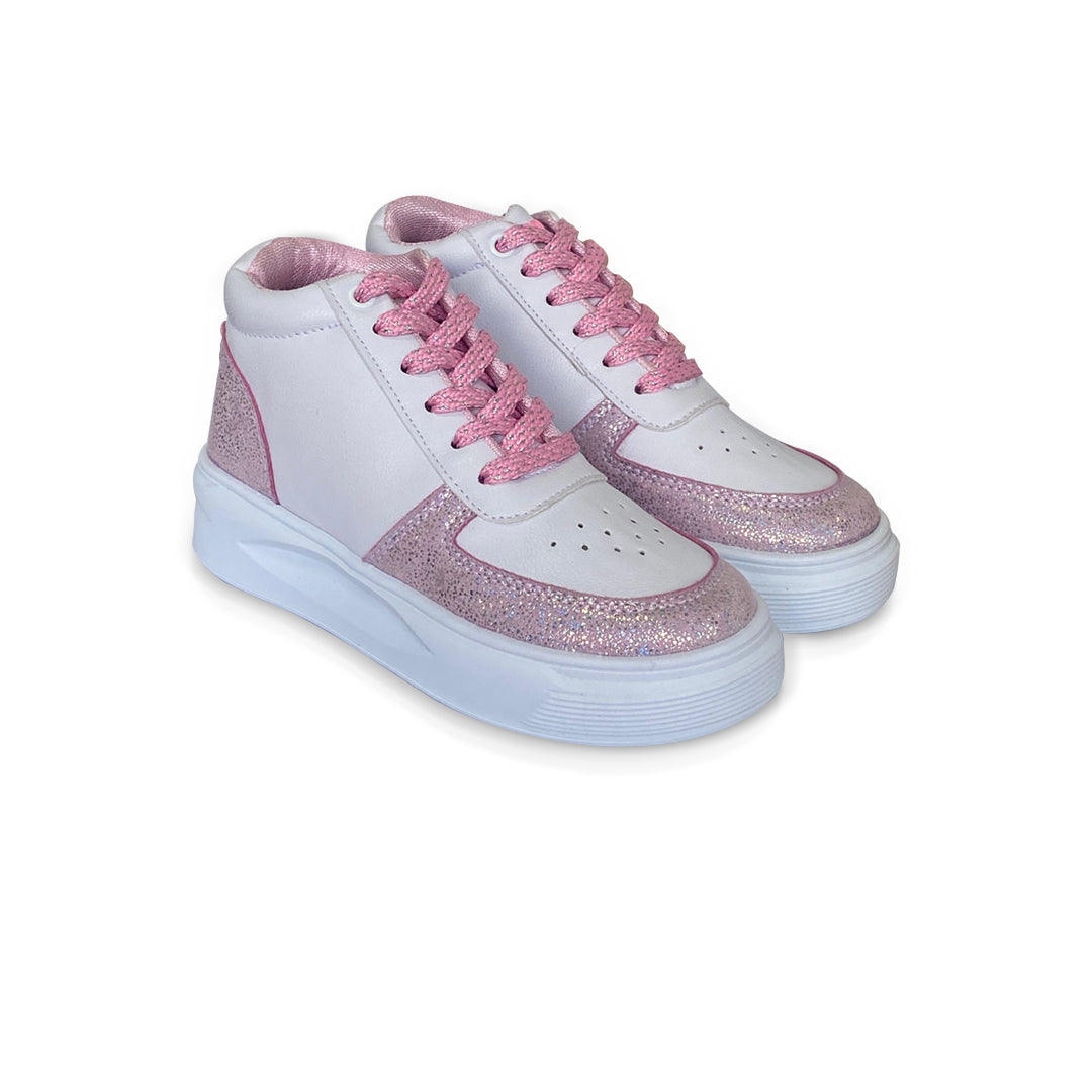 Botín Casual Pocholin de Niña HM Blanco/ Lila