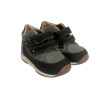 Zapatos de bebé y niño Pocholin león gris-negro