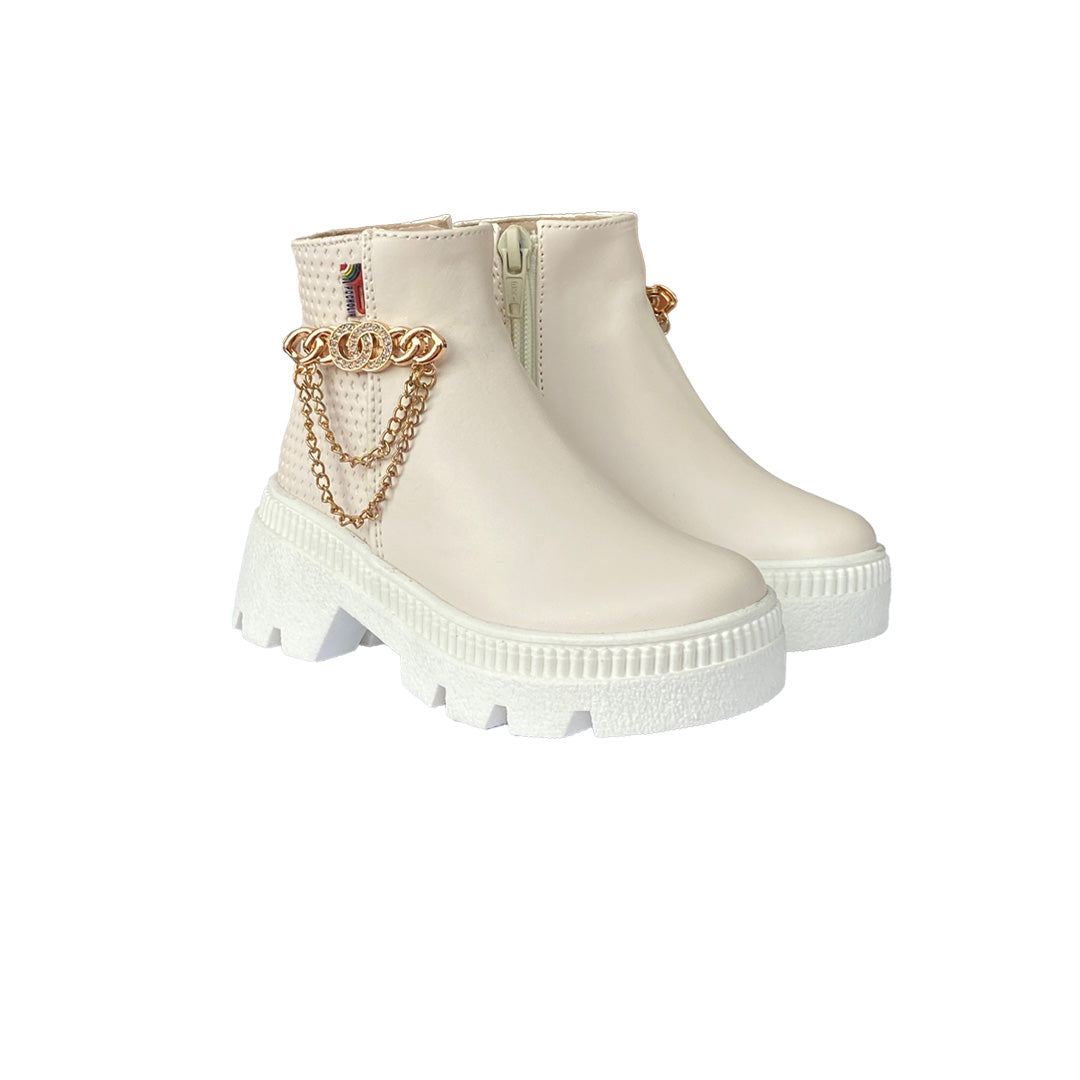 Bota Mini Glam Pocholin-beige