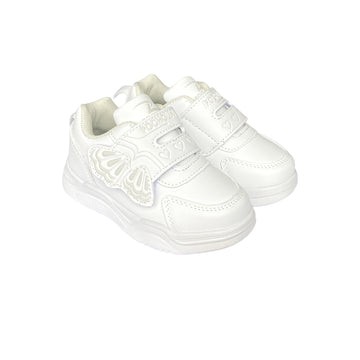 Zapatos Deportivos Colegial de cierre mágico Pocholin  BLANCO (INCLUYE CARTUCHERA)