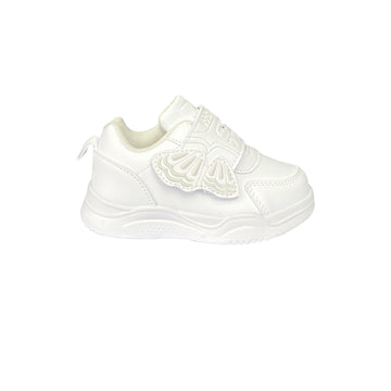 Zapatos Deportivos Colegial de cierre mágico Pocholin  BLANCO (INCLUYE CARTUCHERA)