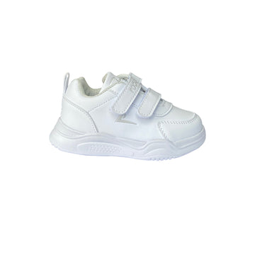 Zapatos Deportivos Colegial de cierre mágico unisex Pocholin  BLANCO (INCLUYE CARTUCHERA)