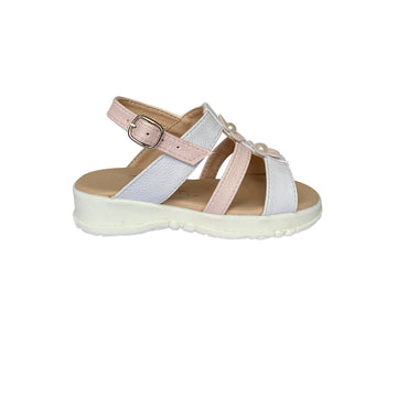 Sandalias Mini Chic blanca / rosada