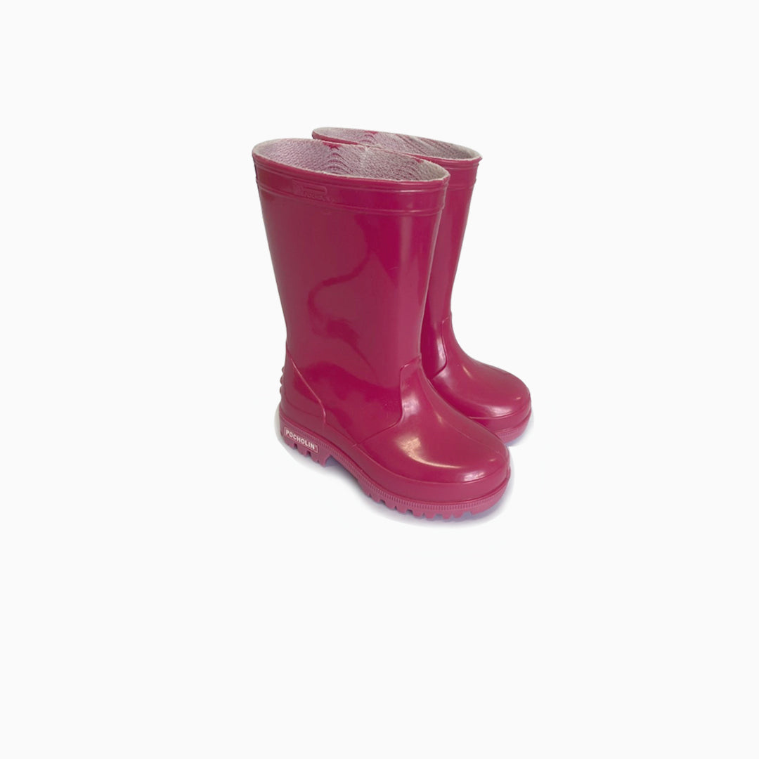 Botas de lluvia Pocholin fucsia