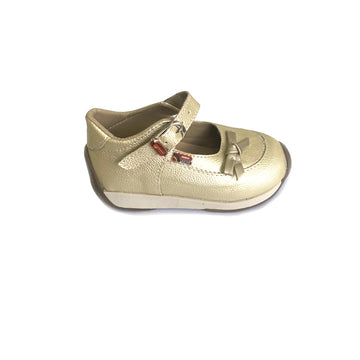 Zapatos de bebé y niña Pocholin león champagne