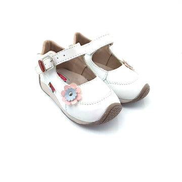 Zapatos de bebé y niña Pocholin león Blanco