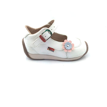 Zapatos de bebé y niña Pocholin león Blanco